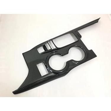 Imagem de GZBFTDH Acessórios de carro painel de câmbio, para Toyota Camry 2018-2022 fibra de carbono controle central manopla moldura aparar peças interiores automotivas