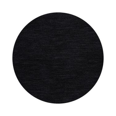 Imagem de 4 Jogo Americano Redondo Juta Preto - Impermeável Pvc