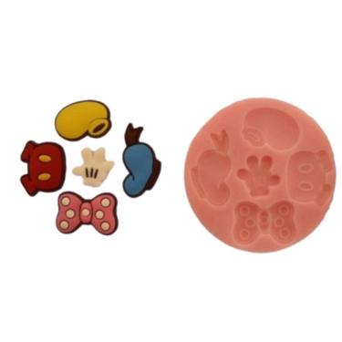 Imagem de Molde De Silicone Mickey E Minnie Roupa