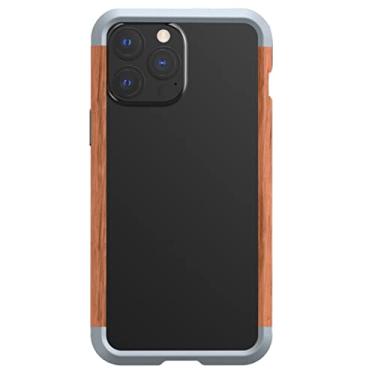 Imagem de GSYH Capa para iPhone 13 Pro Max/13 Pro/13/13 Mini, proteção contra quedas, alumínio, metal, madeira, capa protetora à prova de queda, 13 Mini 5,4 polegadas