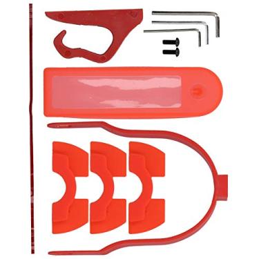 Imagem de POCREATION Gancho elétrico para scooter, suporte para para-lama traseiro E-Scooter vermelho durável, para scooter E-Scooter