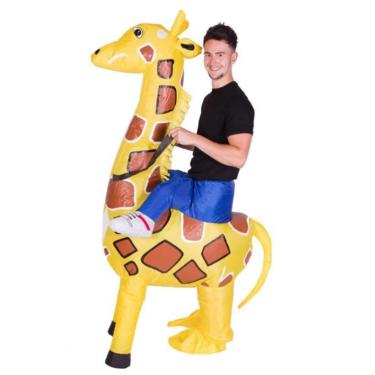 Imagem de Fantasia Inflável Girafa de Montar Adulto
