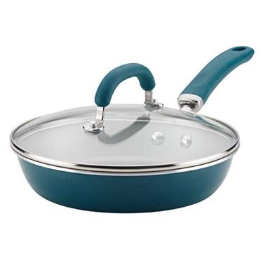 Imagem de Rachael Ray Skillet de alumínio profundo coberto com tampa, Teal Shimmer, 9.5 Inch, 1