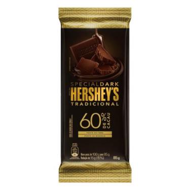 Imagem de Barra De Chocolate Hershey S Special Dark 60% Cacau, Tradicional Com 8