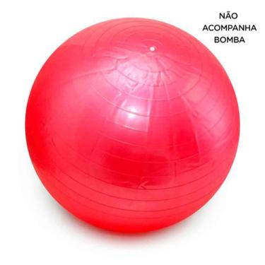 Imagem de Bola Pilates Yoga Abdominal Ginástica Fitness 65 Cm S/ Bomba Vermelho