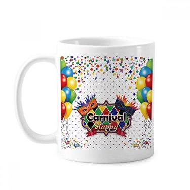 Imagem de Caneca Cabeça de Balão Feliz Carnaval de Veneza Cerâmica Copo de Café Porcelana Utensílios de Mesa