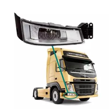 Imagem de FAROL AUXILIAR NEBLINA para PARA VOLVO FH FM 2015 A 2021 DIREITO SIMPLES