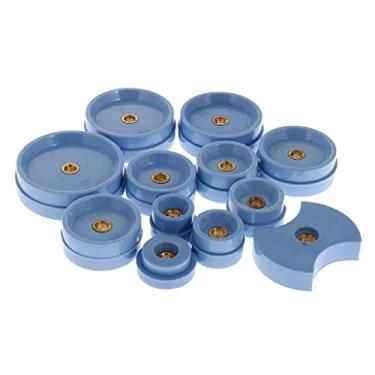 Imagem de MOOKEENONE Conjunto de prensa traseira de relógio de metal com 12 laços para montagem de vidro cristal