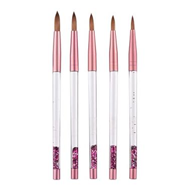 Imagem de DOYING 5 pçs/conjunto Nail Art Brush Kit Nail Art Dicas Gel Construtor de Unhas Pincel Pincel de Desenho Pincel para Desenho de Unhas Ferramentas de Manicure