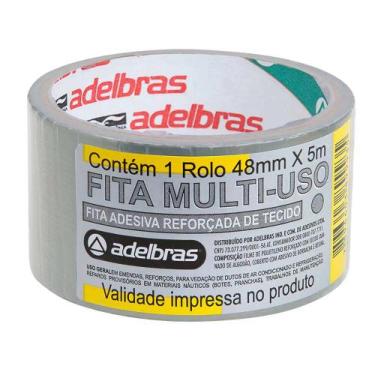 Imagem de Fita Adesiva Multiuso Silver Tape Prata 48mmx5m Adelbras