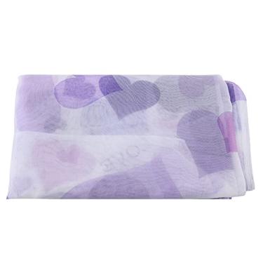 Imagem de OKJHFD Cortina de janela colorida com padrão de impressão de amor Cortina blackout de poliéster para decoração de casa (4 cores)(Purple)
