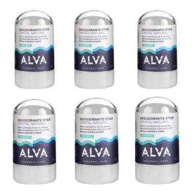 Imagem de Kit Desodorante Stick Kristall Sensitive - Alva 60G 6 Unids - Alva Nat