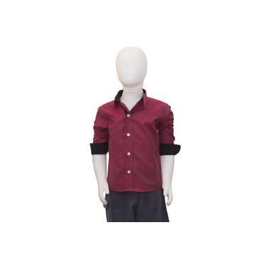 camisa social infantil barata