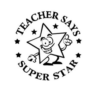 Imagem de Cosco 2000 Plus Printer R30 Carimbo redondo de autotintagem com dizeres do professor - Super Star