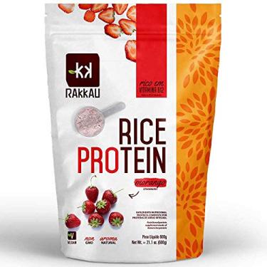 Imagem de Rice Protein Sabor Morango 600g - Rakkau, 600g - Rakkau