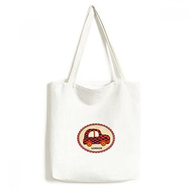 Imagem de Little car UK London Stamp Britian Tote Canvas Bag Shopping Satchel Casual Bolsa