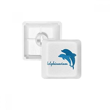 Imagem de Kit de atualização de teclado mecânico PBT com padrão de golfinhos Blue Ocean Friendly