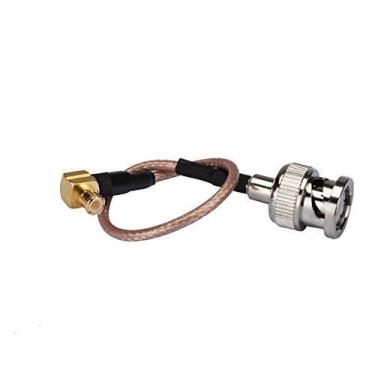 Imagem de Cabo coaxial DHT Electronics RF coaxial conjunto BNC macho para MCX ângulo reto macho 91 cm