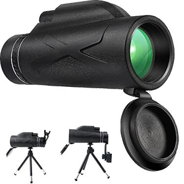 Imagem de Lunetas de renovação em 2021-80 x 200 lunetas de alta potência com suporte para smartphone e lunetas tripé à prova d'água para observação de pássaros, camping, caminhadas