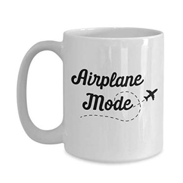Imagem de SpreadPassion Caneca de café "Airplane Mode" - Caneca de café de 445 ml