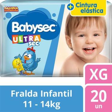 Imagem de Kit Com 3 Fralda Descartável Infantil Babysec Ultra Sec Xg