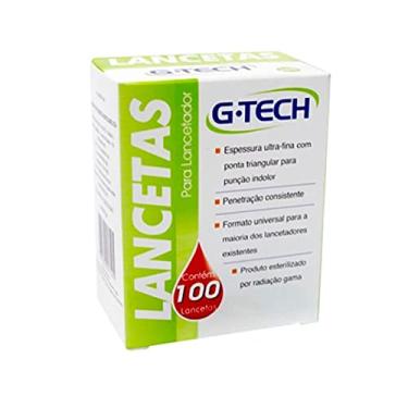 Imagem de Lancetas Glicose G-Tech 100 Unidades 30g