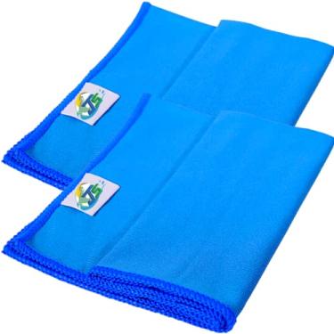 Imagem de Kit 2 Toalha De Microfibra para Vidros Limpeza sem Riscos Janelas Blindex Oculos Taças Vidros do Carro