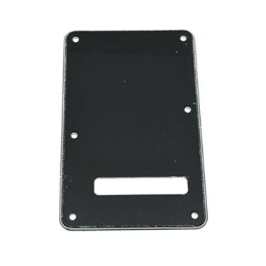 Imagem de KAISH ST/Strat Style Standard Guitar Back Plate ST Tremolo Trem Capa para EUA Strat/Stratocaster Preto 3 Camadas