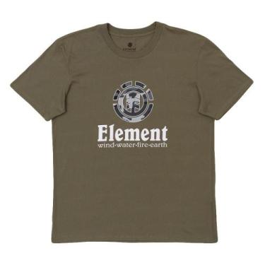 Imagem de Camiseta Element Camo Filter Masculina Verde Escuro