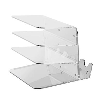 Imagem de Generic Rack de armazenamento para teclado e, suporte de armazenamento para teclado mecânico, acrílico profissional, compacto, suporte para teclado de, Claro