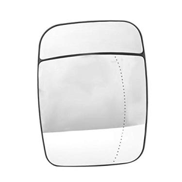 Imagem de Tkse asa espelho de vidro, porta esquerda do carro aquecimento elétrico lateral asa espelho vidro 95517329 apto para renault trafic