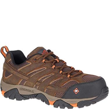 Imagem de Merrell Tênis industrial masculino Moab Vertex Vent Composite Toe, Argila, 42