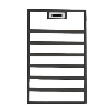 Imagem de Toalheiro de parede de aquecimento de aço inoxidável 304 trilho elétrico aquecedor de toalhas termostato inteligente com controle de temperatura de temporização, A