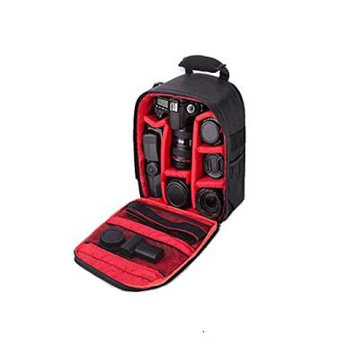 Imagem de winvin Mochila impermeável para câmera SLR/DSLR bolsa de ombro bolsa de viagem para Canon Nikon Sony lente digital média