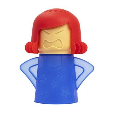 Imagem de Aivwis Limpador de micro-ondas da Angry Mom, limpador a vapor Mad Mama, basta adicionar vinagre e água, limpa facilmente o cru em minutos (azul)