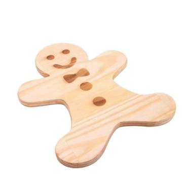 Imagem de Tábua Biscoito em Madeira Pinus 30cm x 28cm x 1,6cm - Woodart