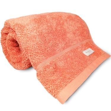 Imagem de Toalha de Banho Dohler Kairo 100% Algodão Egípcio Grossa Macia Grande Gramatura 500g/m2-70 x 140cm (Terracota 10589)