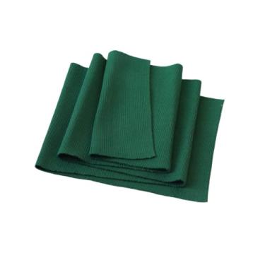 Imagem de TinaKim Tecido de malha canelada, para material de punhos de colarinho (faixa verde escuro, 101,6 x 20,3 cm)