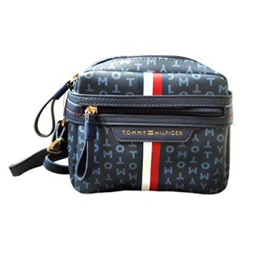Imagem de Tommy Hilfiger Bolsa de ombro com monograma ou bolsa clutch, Azul