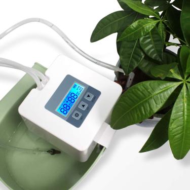 Imagem de Kit de irrigação automática DIY atualizado, suporte para 15 plantas domésticas em vasos, sistema de irrigação interna para plantas, com temporizador digital programável de água