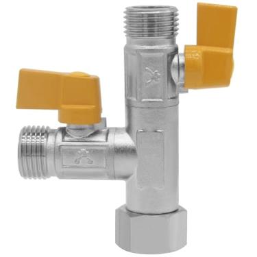 Imagem de YSIL Válvula de passagem de 3 vias RV 1/5.1 cm NPT RV kit de inverno conversor de bomba aquecedor de água peças de inverno desviador de água válvula de desligamento para chuveiro