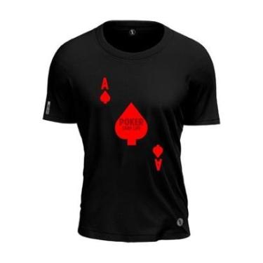 Imagem de Camiseta Personlizada Ás Poker Shap Life Carta Jogo-Unissex