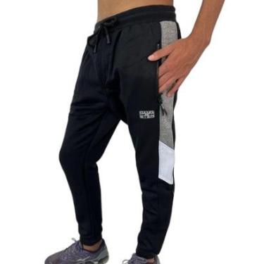 Imagem de Calça De Moletom Juvenil Menino Helanca Gangster Importada-Masculino