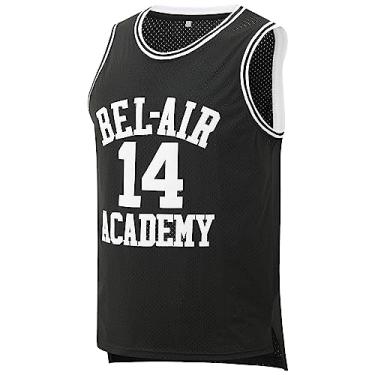 Imagem de Afuby Camiseta de basquete Bel Air Academy nº 14 P-3GG, Preto, XXG