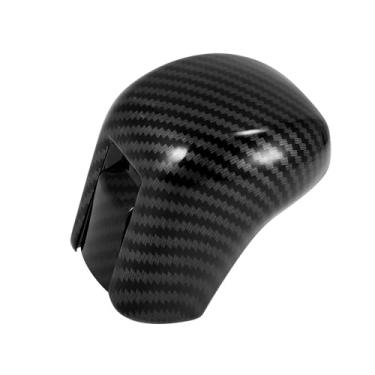 Imagem de Motoforti Tampa do botão de mudança de marcha, acabamento da alavanca de transmissão, para Honda Civic 10ª geração 2016-2021, couro PU, preto