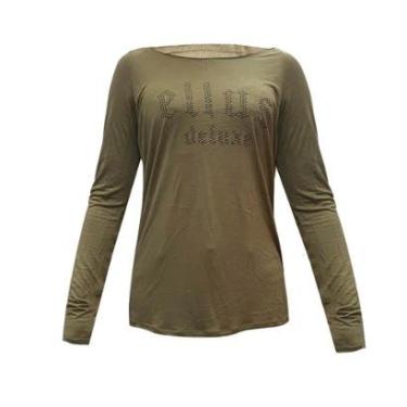 Imagem de Blusa Feminina Ellus Deluxe Visco Verde-Masculino