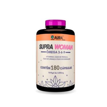 Imagem de Ômega 3,6,9 Supra Woman Óleo de Linhaça, Borragem, Prímula e Vitamina E - 180 Cápsulas