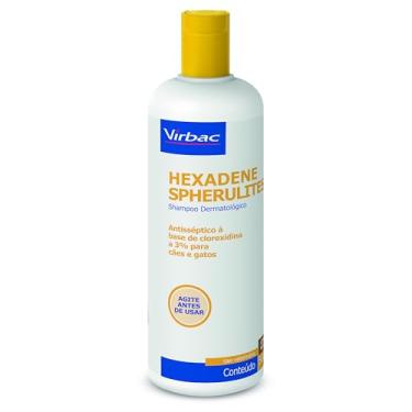 Imagem de Virbac Hexadene Shampoo Spherulites Tratamento Piodermites para Cães e Gatos 500 mL