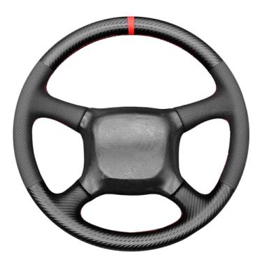 Imagem de MEWANT Capa de volante costurada à mão para Chevrolet Silverado 1500 1999-2002 Acessórios de volante para Chevrolet