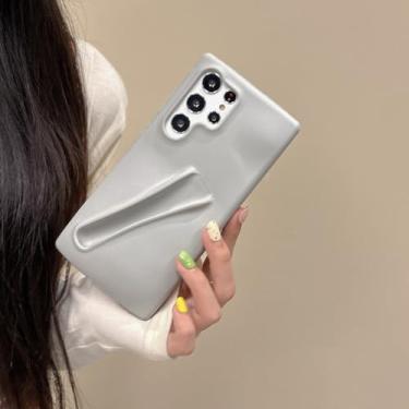 Imagem de Capa labial para samsung s24 ultra silicone brilhante batom capa de telefone para samsung galaxy s23 plus a14 a15 a54 s24plus macio, cinza, para s23
